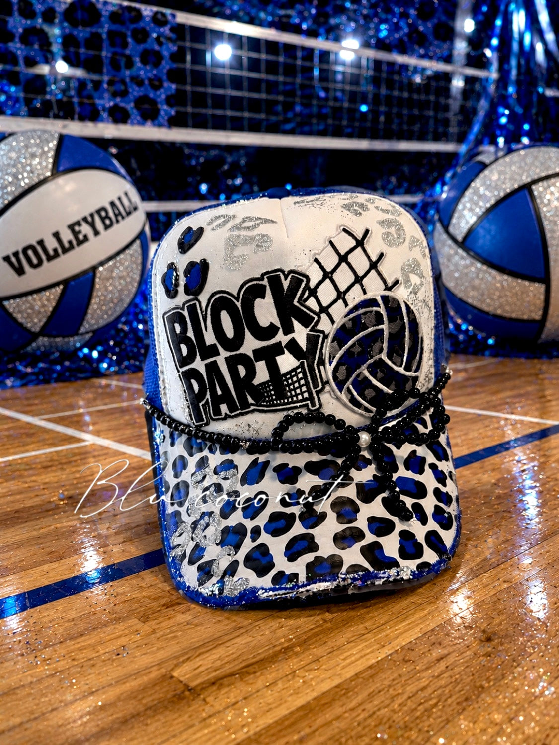 Blu Coconut Blue Volleyball Trucker Hat