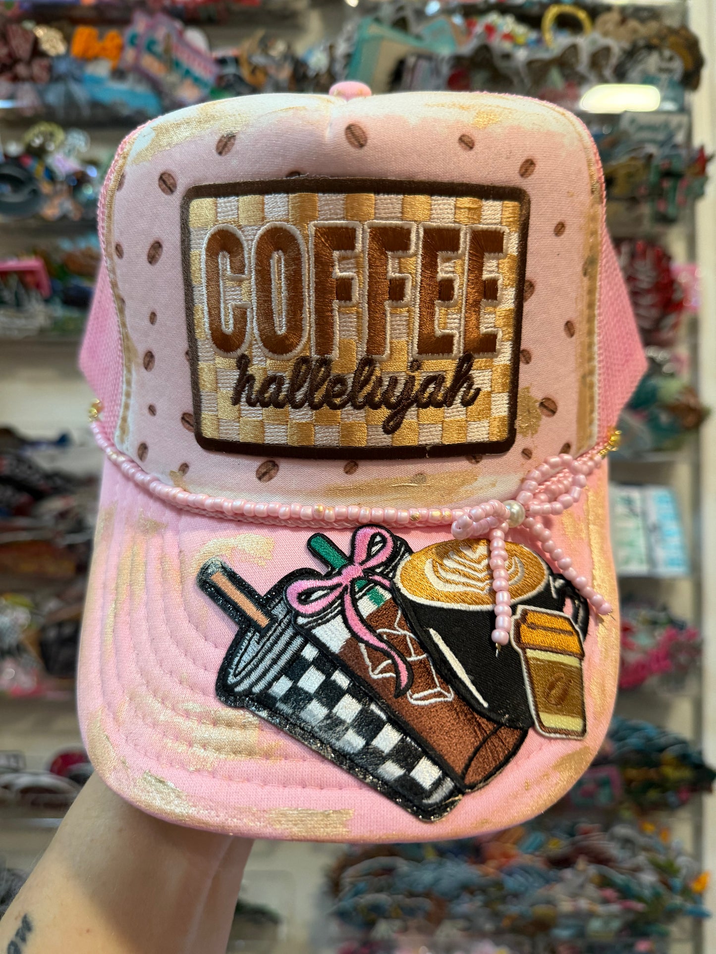 Blu Coconut coffee hallelujah Trucker