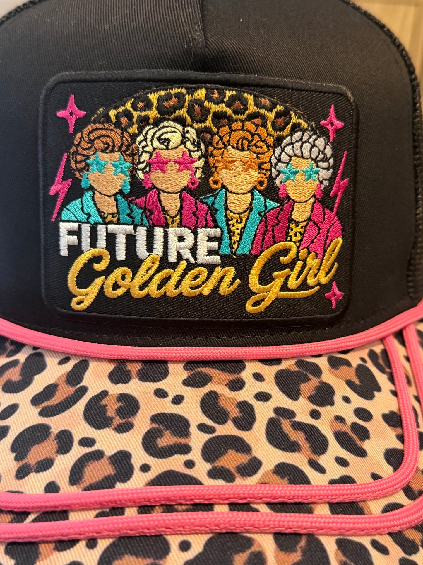 Blu Coconut Golden Girl CANVAS Trucker