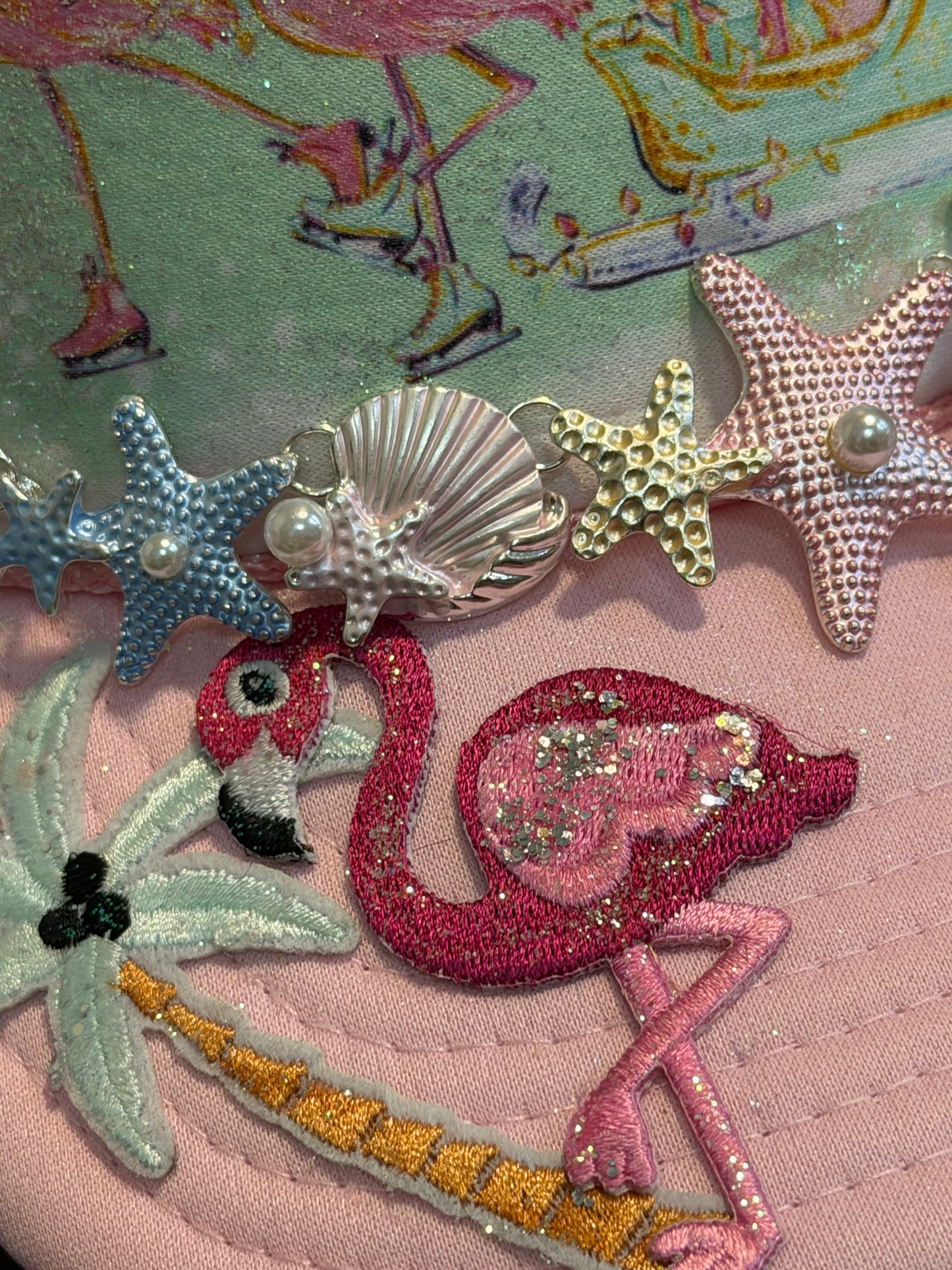 Flamingo Christmas Trucker