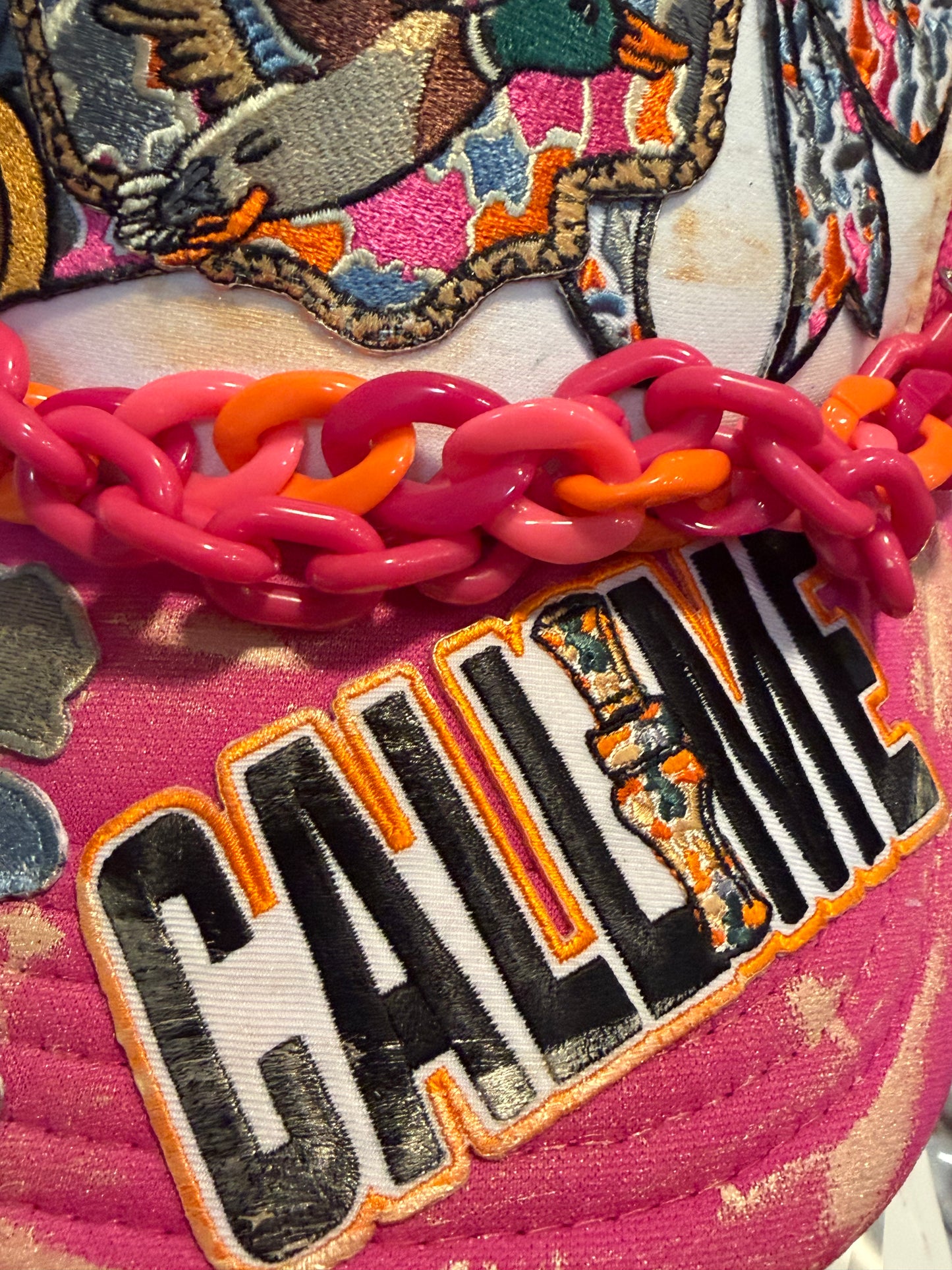 Blu Coconut Hot Pink Duck Hunting Trucker Hat