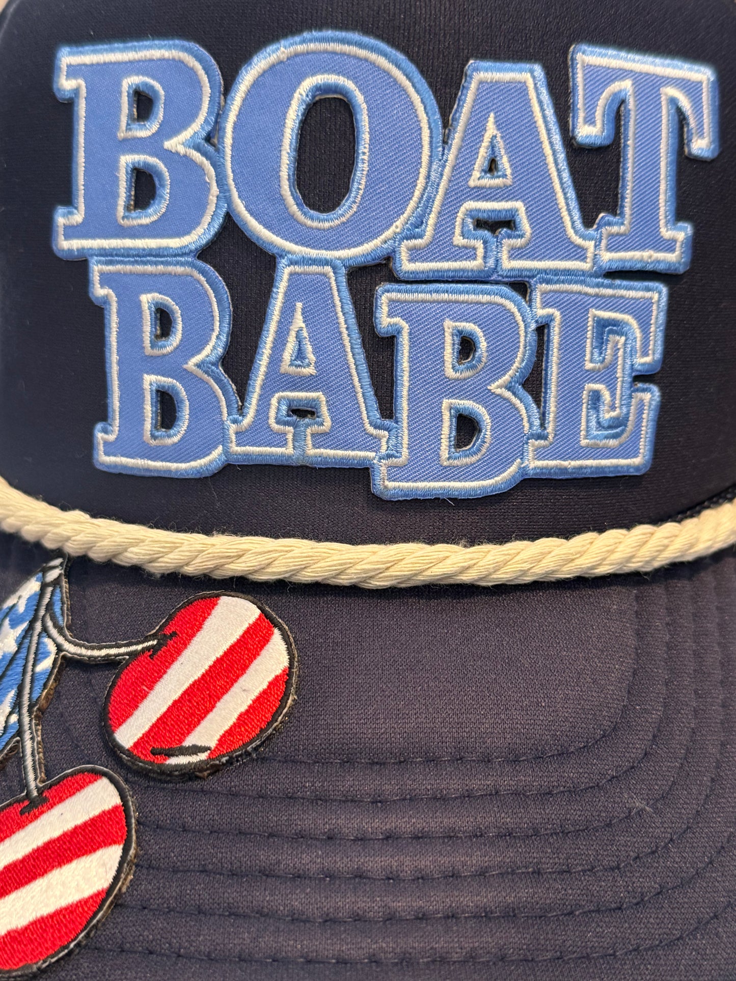Blu Coconut Boat Babe Trucker