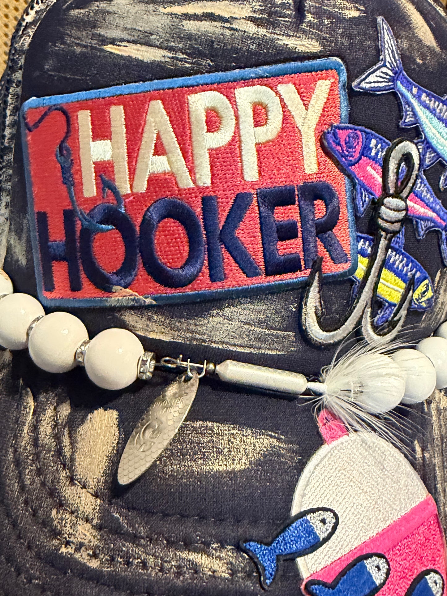 Blu Coconut “Happy Hooker” Trucker Hat 🎣✨