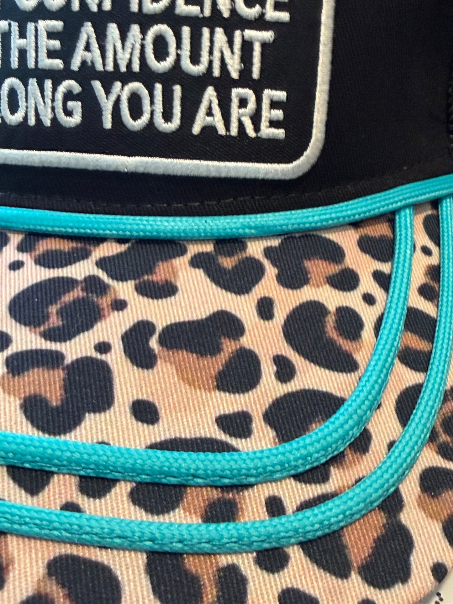 Blu coconut Too Much Confidence CANVAS Trucker
