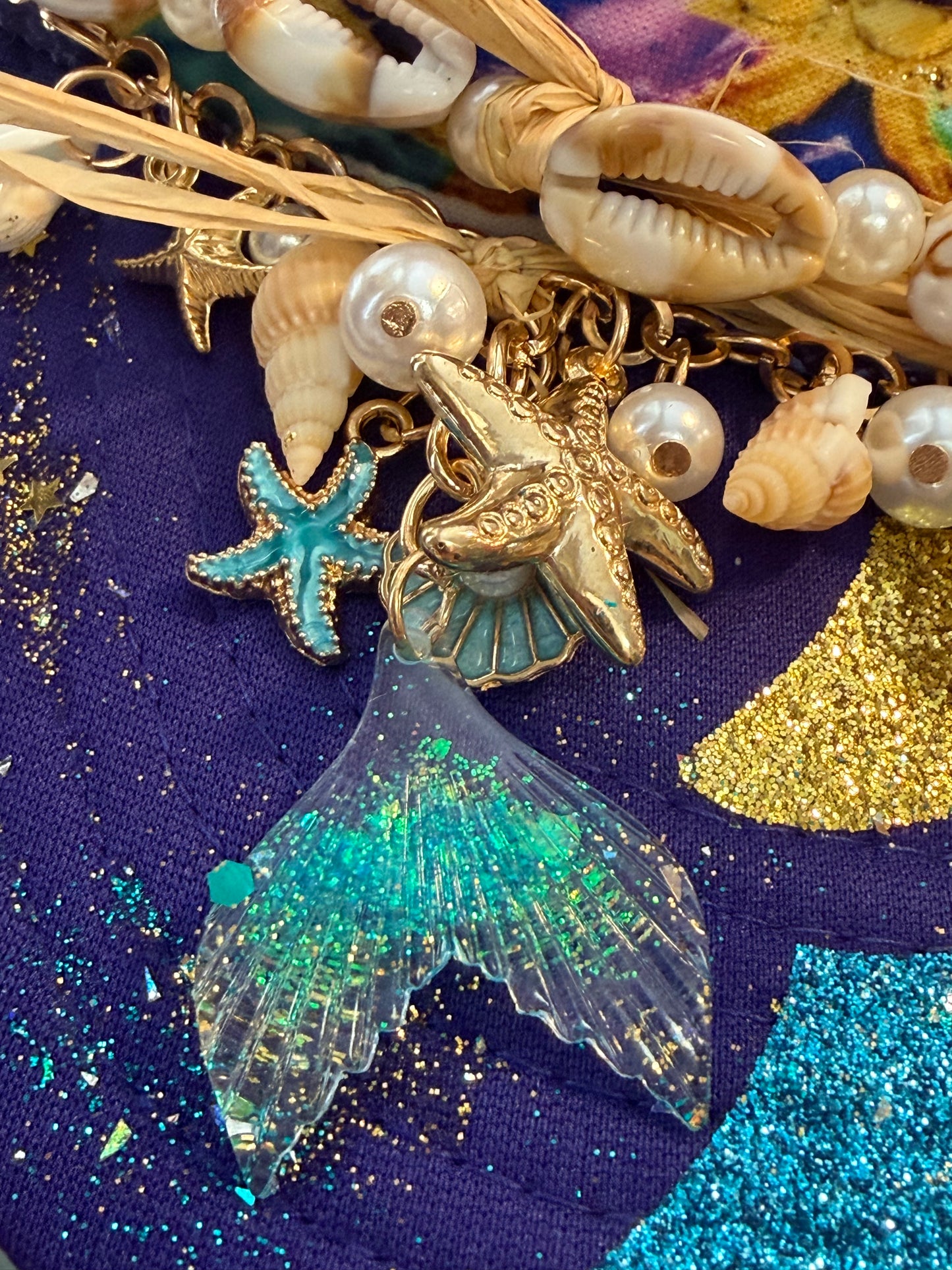 Blu Coconut Mermaid Trucker