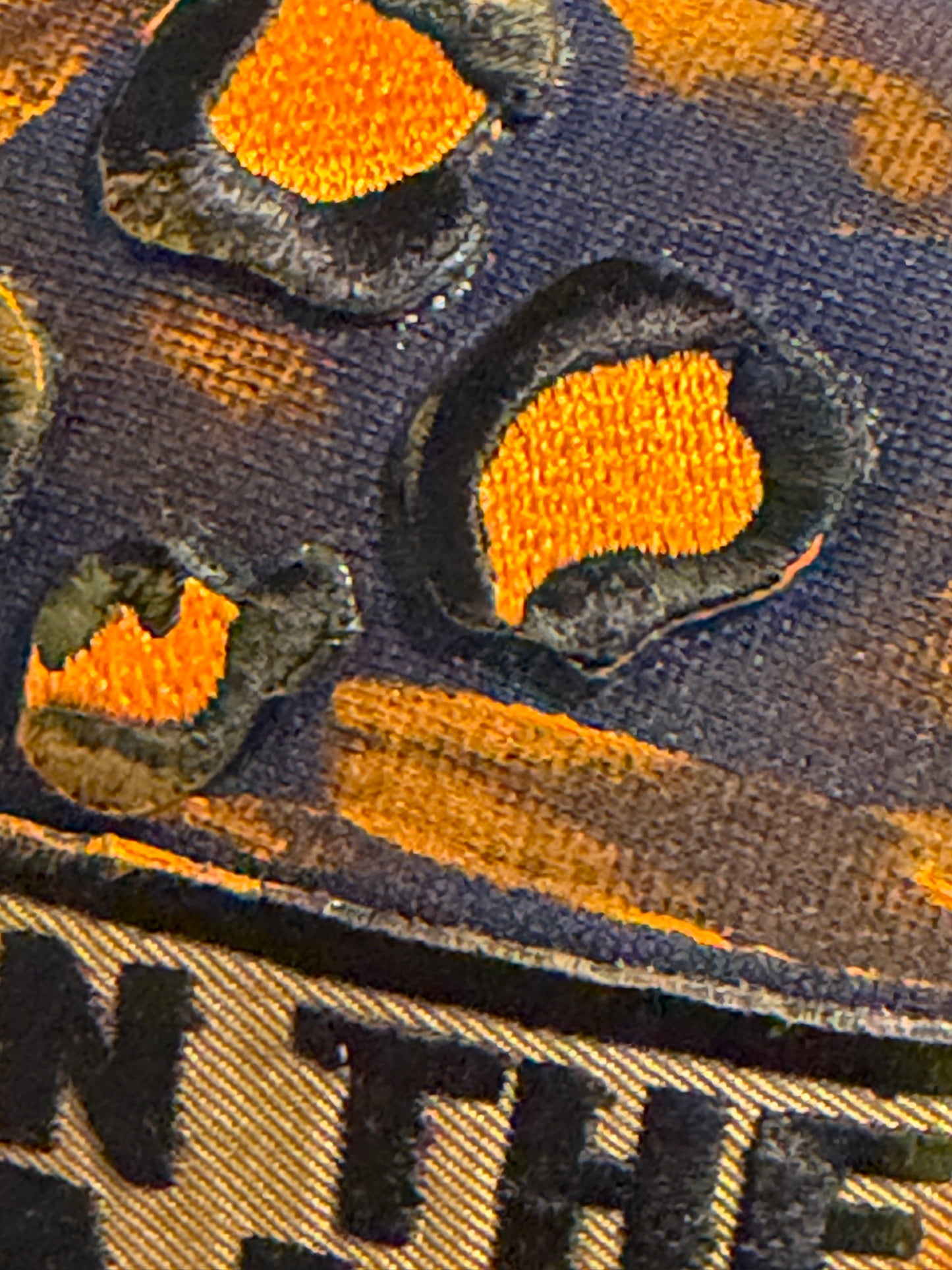 Blue Coconut navy and orange football Trucker Hat 🧡💙