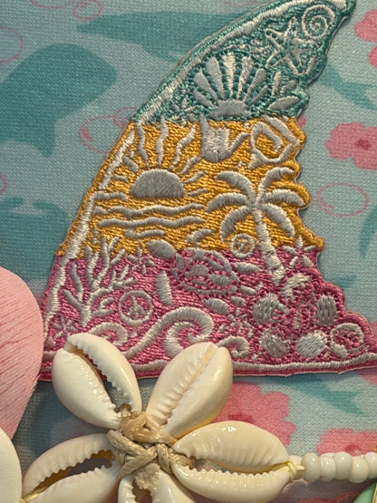 Blu Coconut Pink Shark Fin Trucker