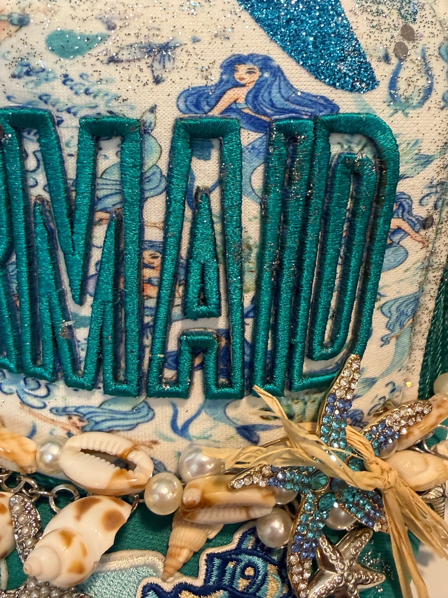 Blu Coconut Jade Mermaid Couture Trucker