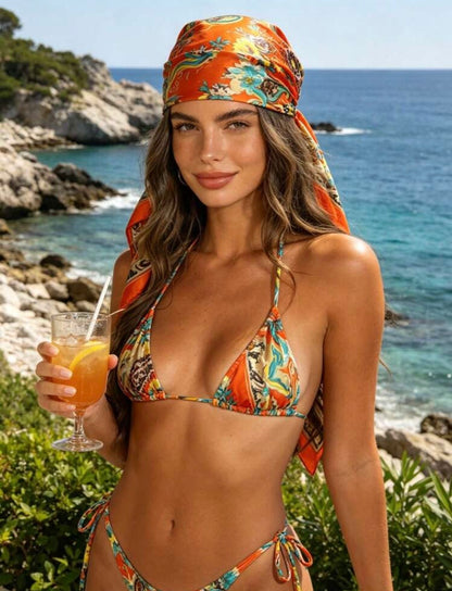 Orange & Red Scarf