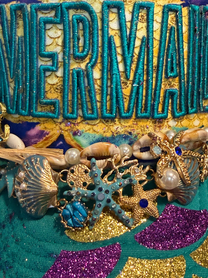 Blu Coconut Jade Mermaid Crab Trucker