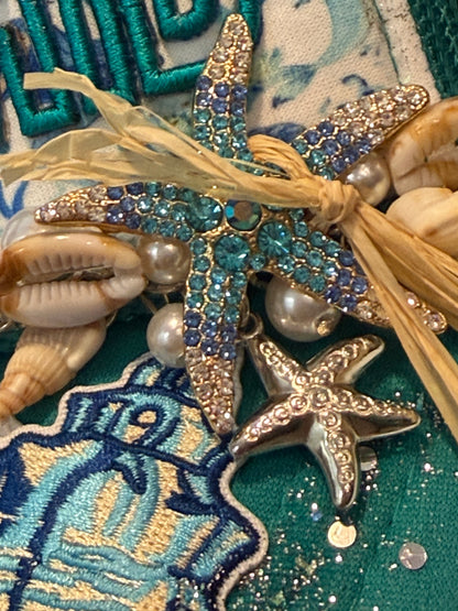 Blu Coconut Jade Mermaid Couture Trucker