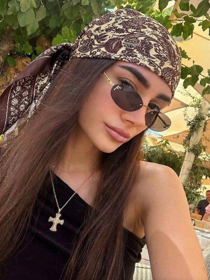 Brown Bohemian Scarf