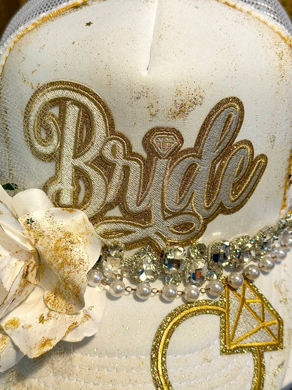 Blu Coconut Bride Trucker