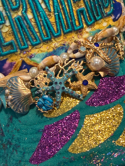 Blu Coconut Jade Mermaid Crab Trucker