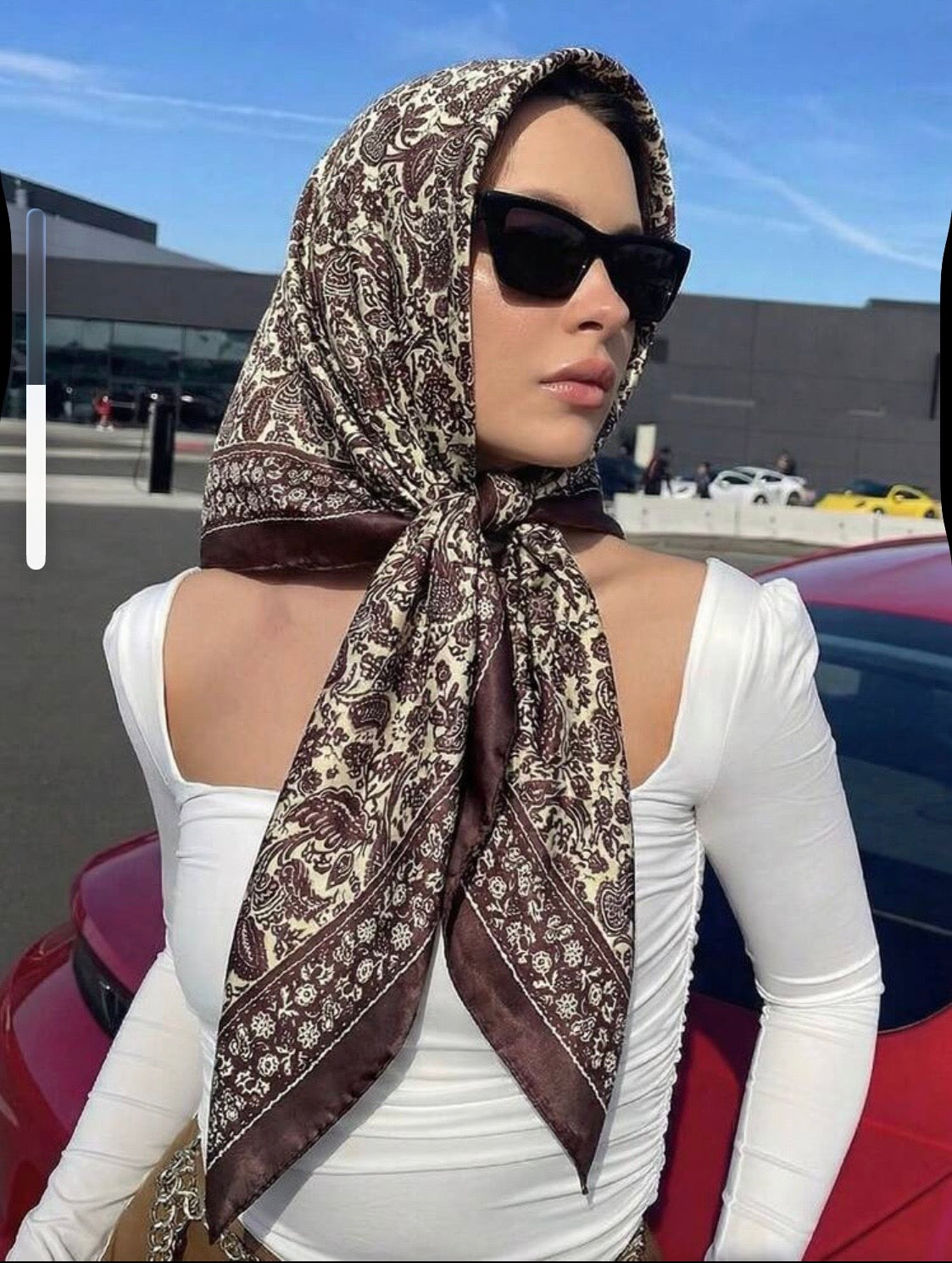 Brown Bohemian Scarf