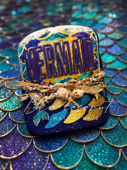 Blu Coconut Mermaid Trucker