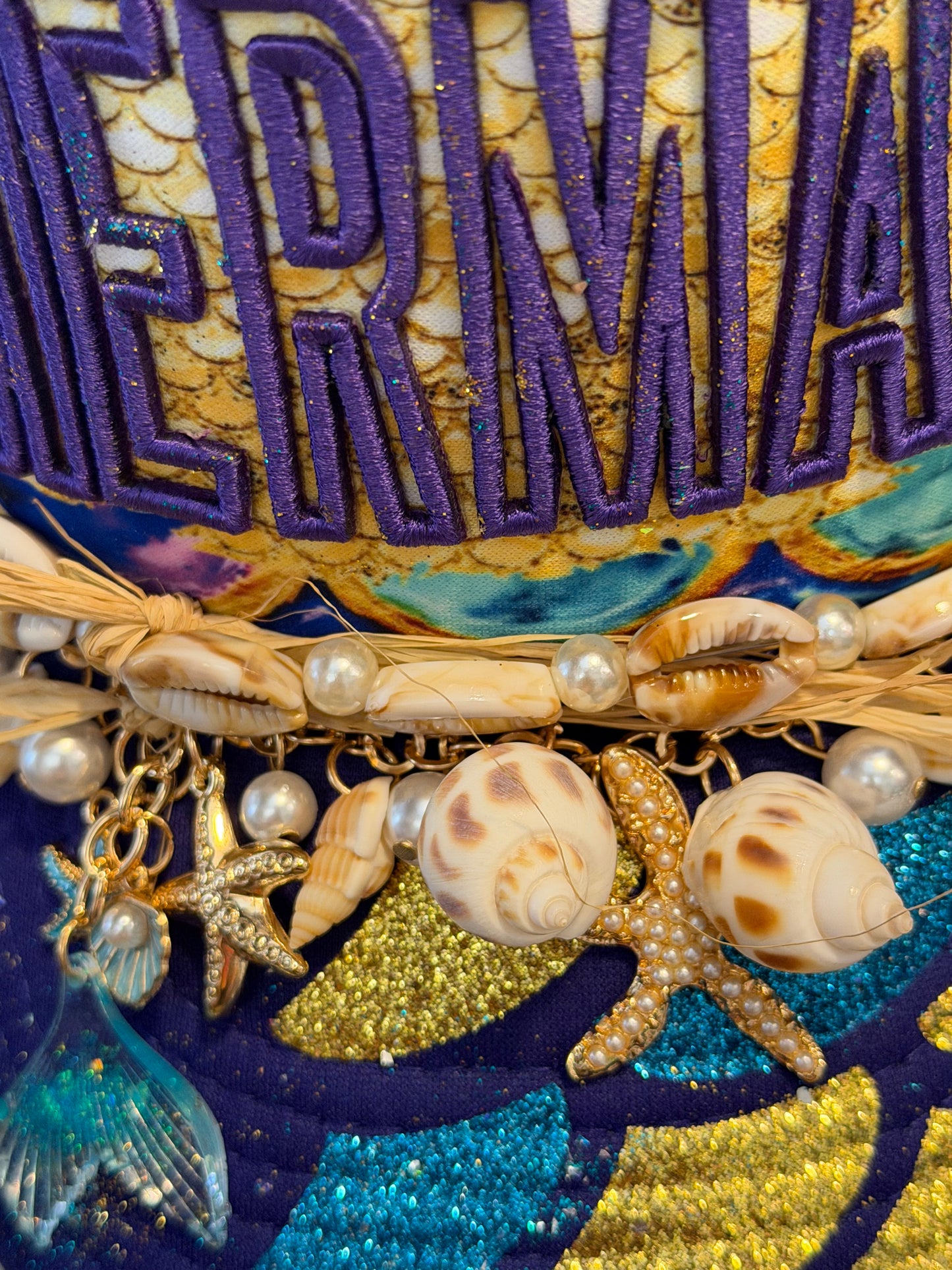 Blu Coconut Mermaid Trucker