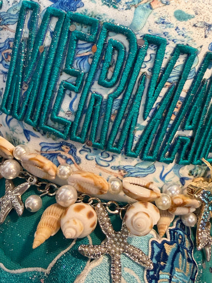 Blu Coconut Jade Mermaid Couture Trucker