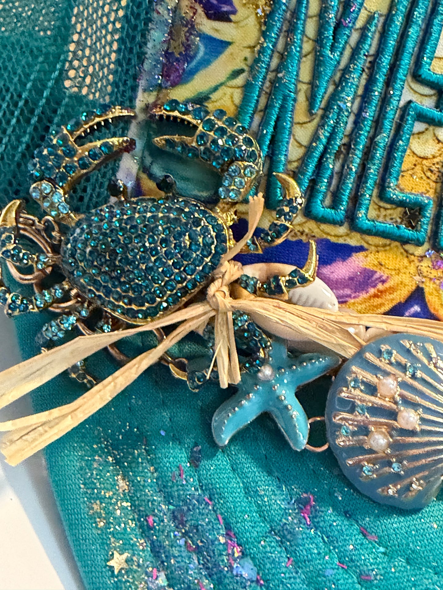 Blu Coconut Jade Mermaid Crab Trucker