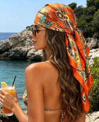 Orange & Red Scarf