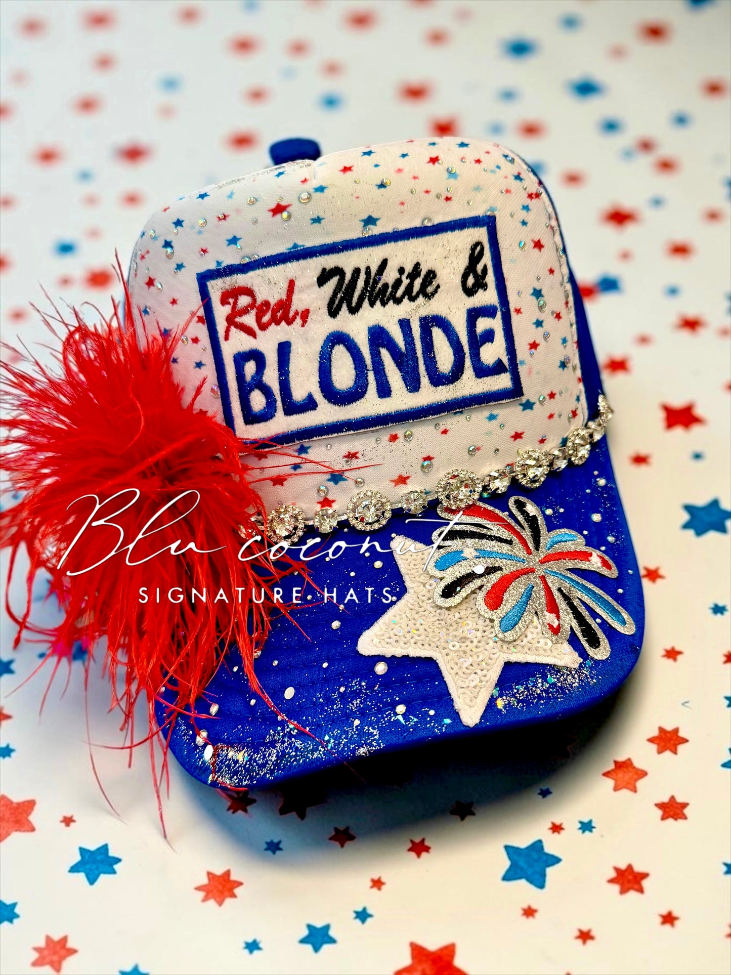 Blu Coconut Blonde Trucker