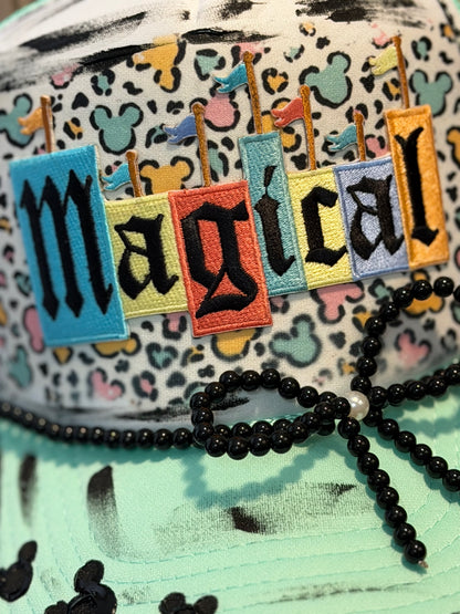 ✨ Magical Inspired Pastel Leopard Trucker ✨