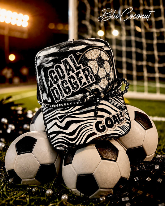 Blu coconut soccer Trucker hat ⚽️