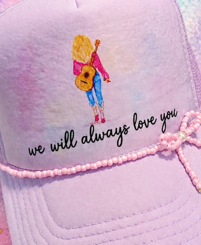 Blu Coconut We Love You Lavender Trucker Hat