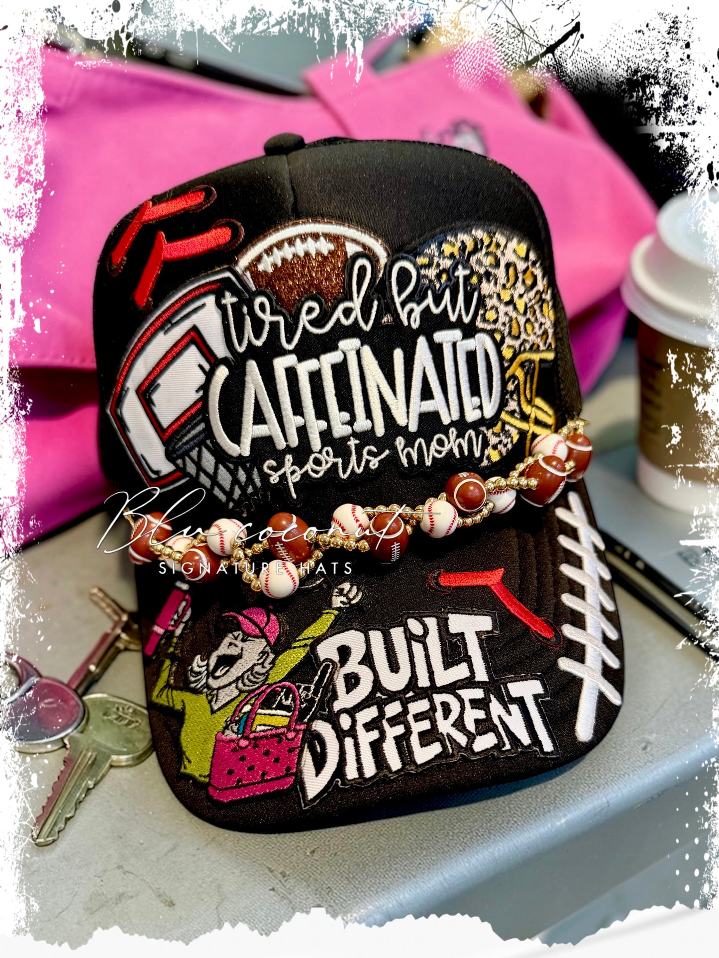 Blu Coconut Tired Sports Mom Trucker