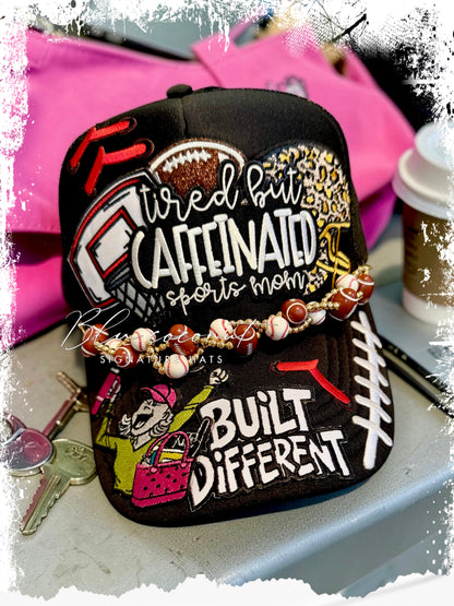 Blu Coconut Tired Sports Mom Trucker
