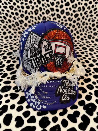 Blu Coconut Purple Basketball Trucker