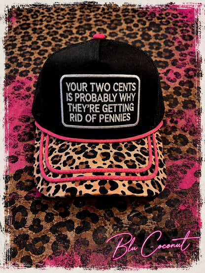 Blu Coconut Two Cents CANVAS Trucker