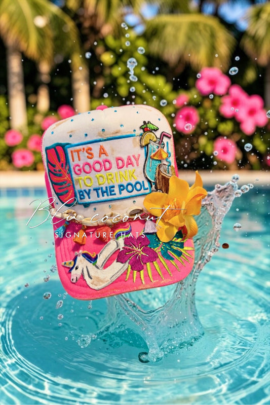 Blu Coconut Pool Trucker Hat