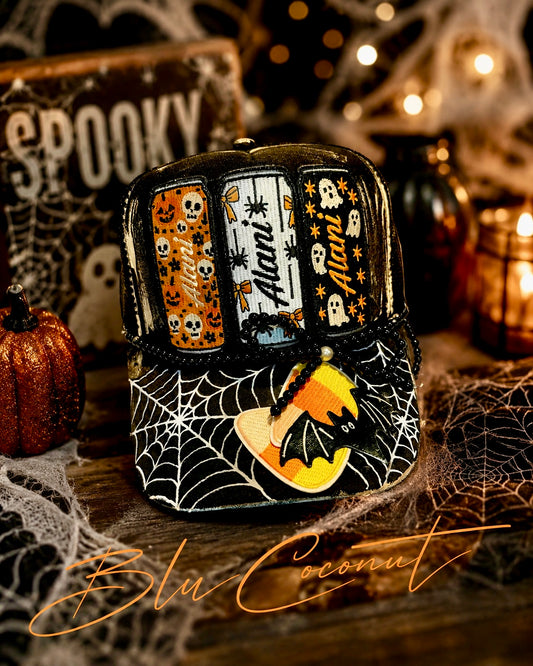 Blu Coconut Halloween Trucker Hat