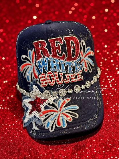 Red, White & Boujee Trucker
