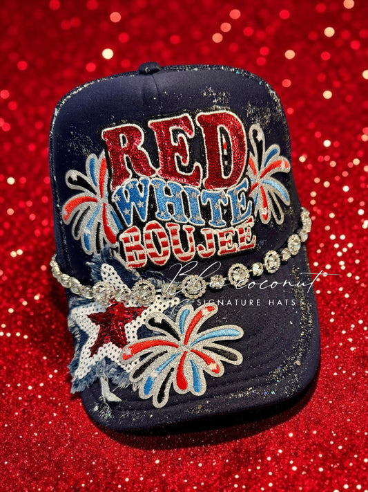 Red, White & Boujee Trucker