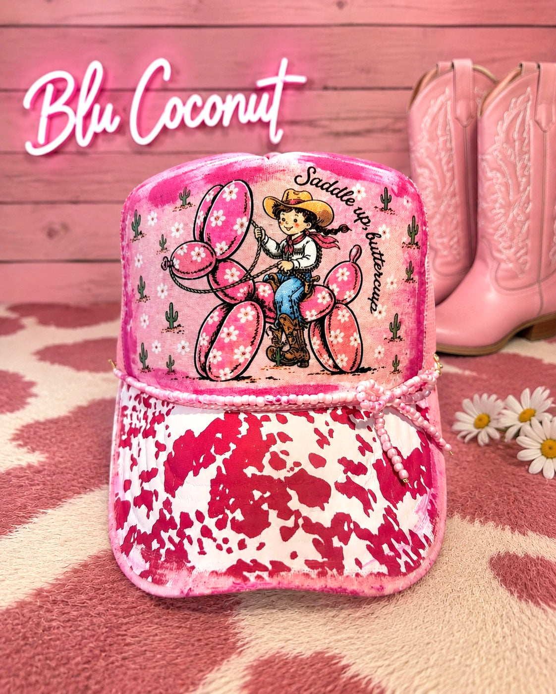 Blu Coconut Saddle Up Buttercup Trucker