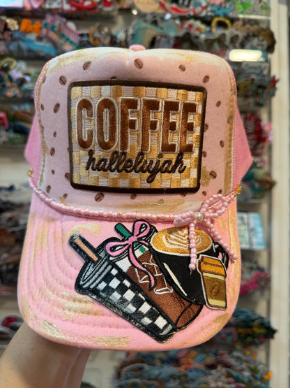 Blu Coconut coffee hallelujah Trucker