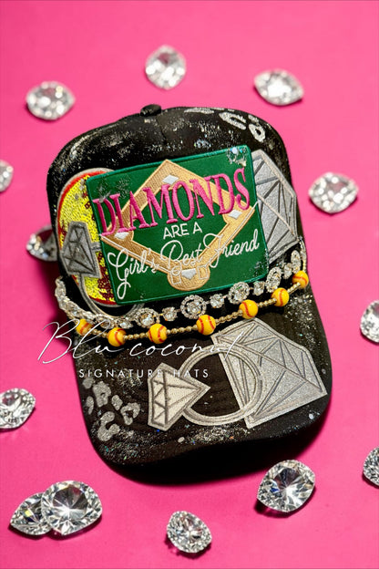 Blu Coconut Diamonds Trucker