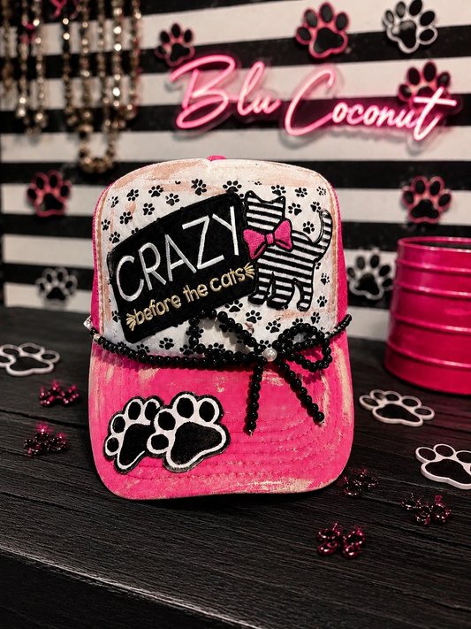 Blu Coconut cat Trucker hat