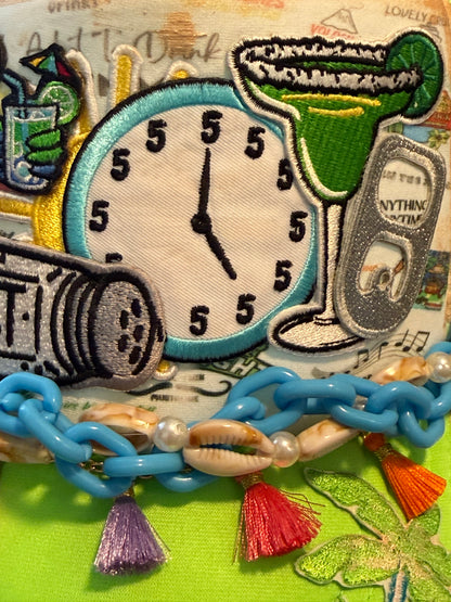 Blu Coconut Parrot Trucker