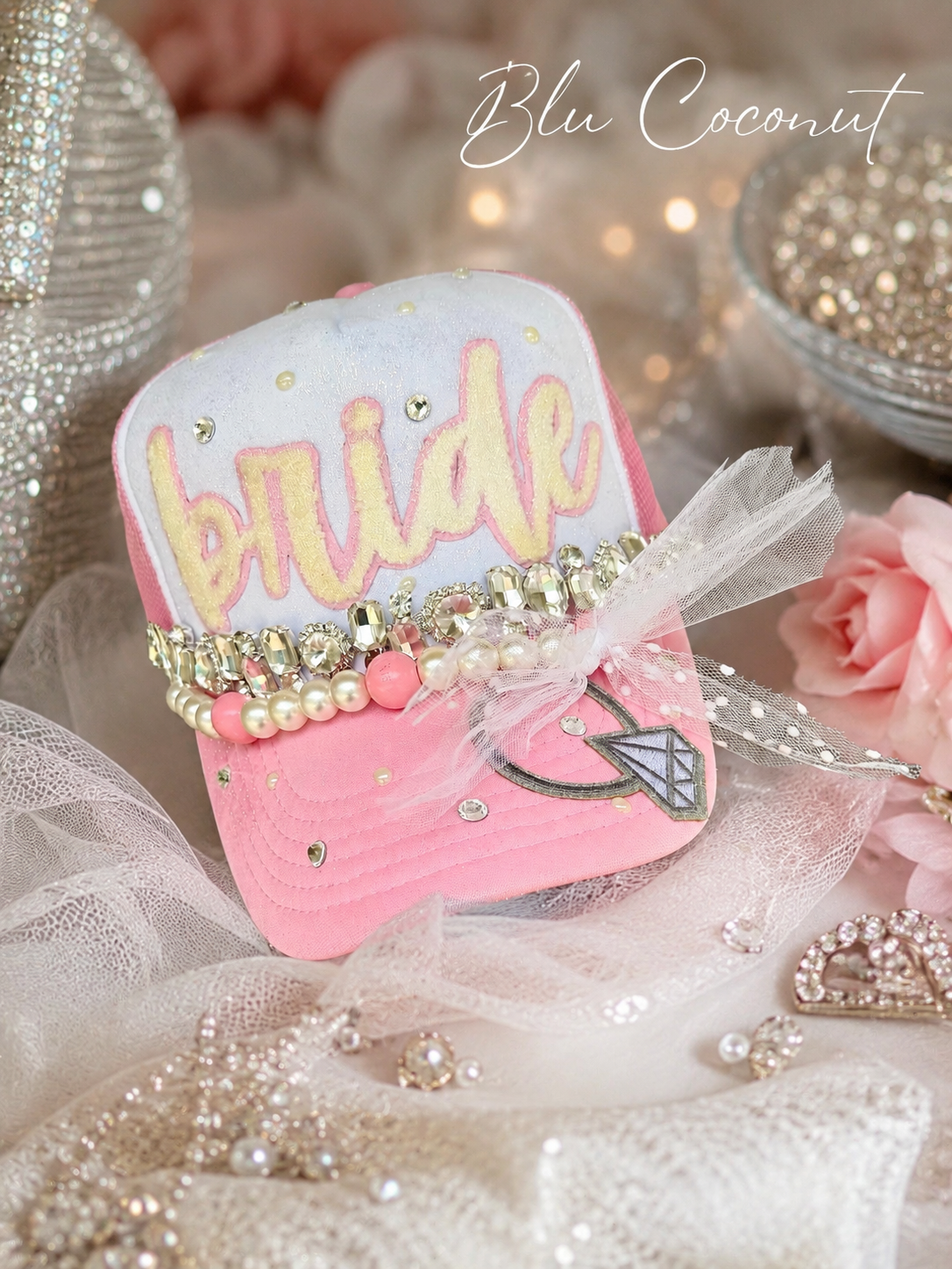 Blu Coconut Bride Trucker Hat