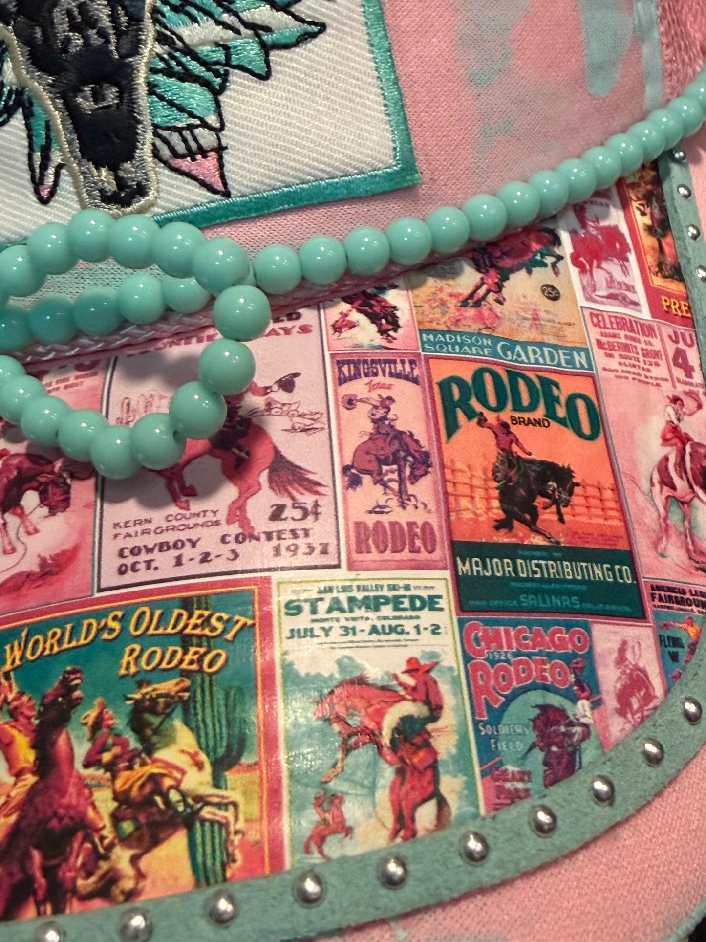 Blu Coconut Pink Rodeo Trucker