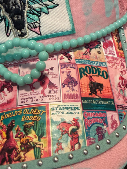 Blu Coconut Pink Rodeo Trucker