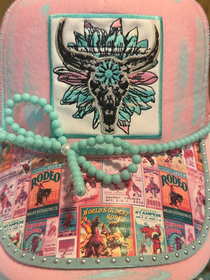 Blu Coconut Pink Rodeo Trucker