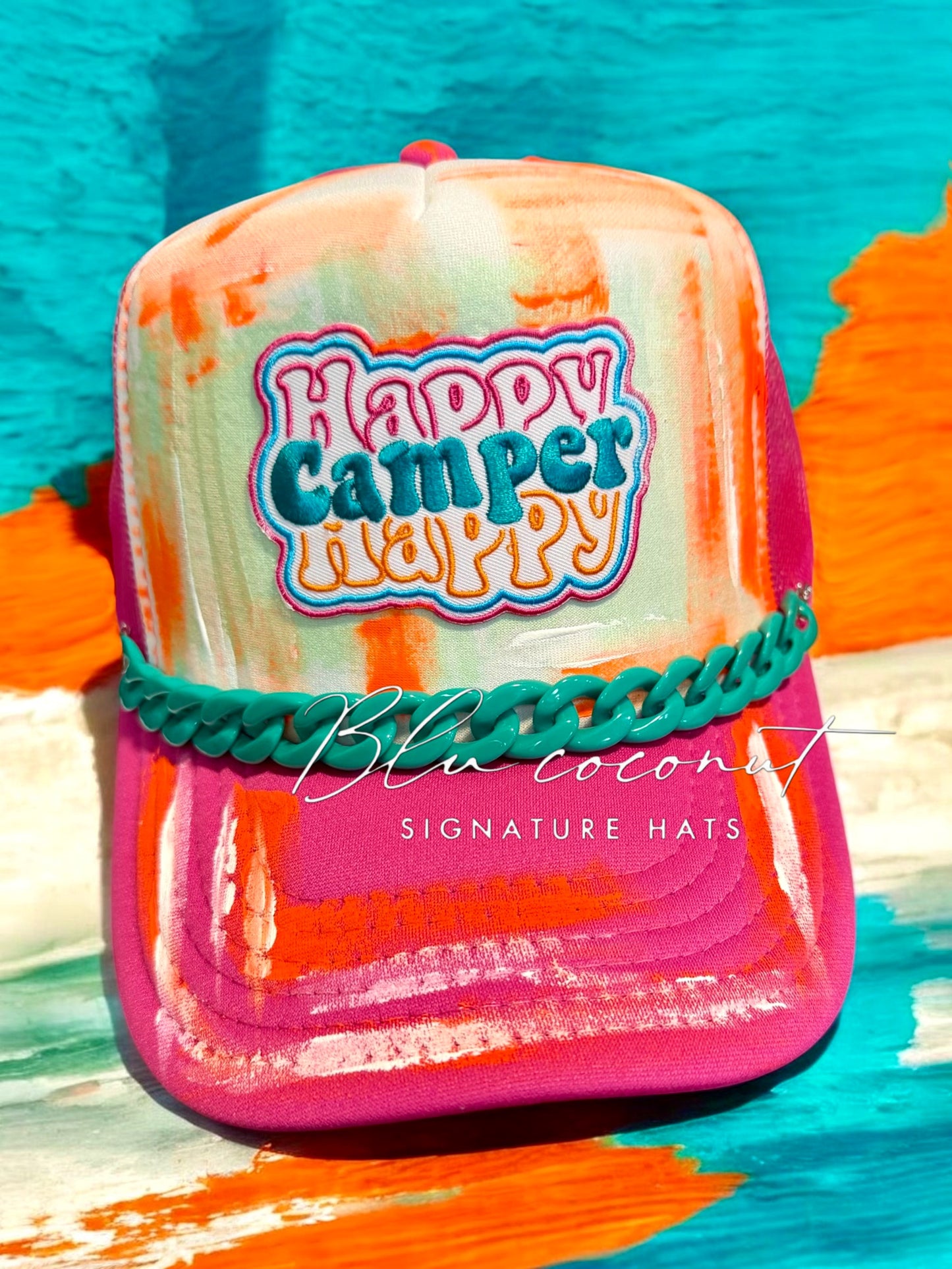 Blu Coconut Happy Camper Trucker