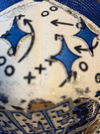 Blue Coconut Blue Football Trucker Hat