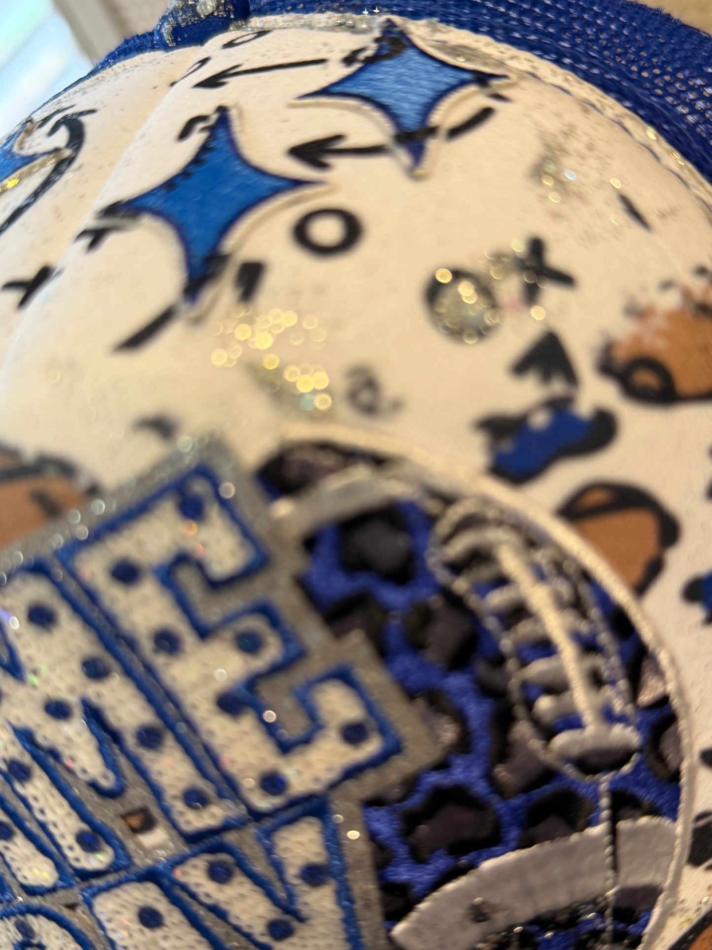 Blue Coconut Blue Football Trucker Hat