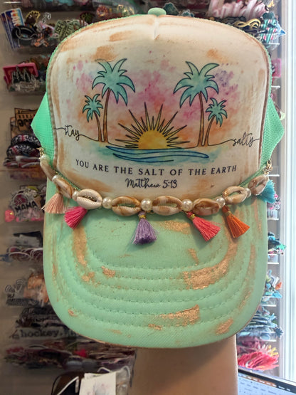 Blu Coconut Salt of The Earth Trucker Hat🌴☀️🌊