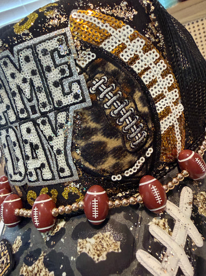 Blu Coconut Game Day football trucker hat.